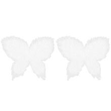 2Pièces Ailes De Costume Blanche En Plumes Pour Cosplay Filles