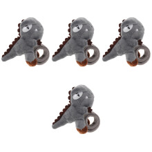 4St Dierlijke Slap Armbanden Voor Kids, Grijs, Lichtgewicht & Speels