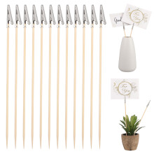 300Pièces Clips En Bambou Khaki Pour Tenir Photos, Cartes Memos
