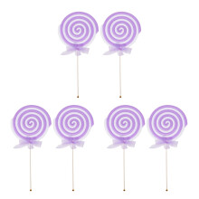 6Pièces Props Créatifs Sucettes Violet Pour Enfants Décor De