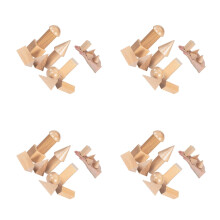4Ensembles Puzzle En Bois Khaki Jouet Éducatif Amusant Pour Enfants