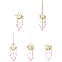 5St Metalen Evil Eye Hangornament Voor En Buiten Multikleur