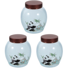 3St Keramisch Opbergkruik Met Decoratief Ontwerp Kleurmix