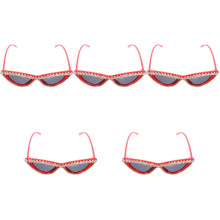5St Trendy Cat Eyes Dames Zonnebril Lichtgewicht Duurzaam