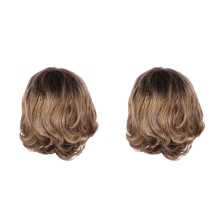 2St Realistische Lace Front Pruik Kort Krullend Voor Vrouwen