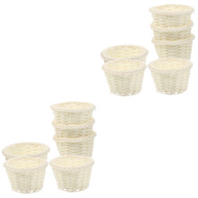 12St Mini Opbergmand, Beige, Voor Huis En Knutselwerk