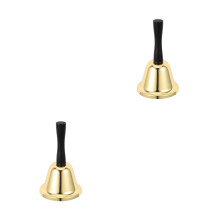 2St Elegante Gouden Handbel Rvs Met Duidelijke Voor Huis
