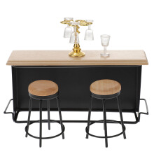 16St Mini Bar Meubel Accessoires Met Mini Wijnflessen En Glazenhouder