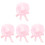4St Roze Satijnen Badmuts Sauna Dames Elastisch Comfortabel 1