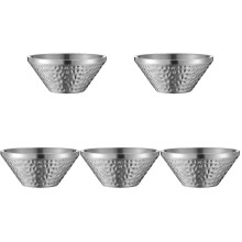 5St Duurzame Rvs Voedselkommen - Voor Salade En Noodles Gebruik