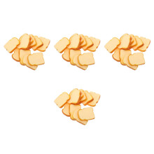 40St Realistisch Nep Toast Brood PVC Voor Keuken Decoratie Lichtgeel