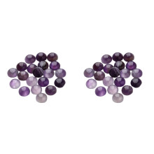 40St Paarse Cabochons Halfrond Voor DIY Sieraden En Accessoires