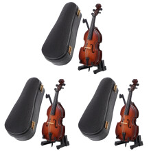 3St Mini Instrument Model Bruin Realistisch Elegant Woondecoratie