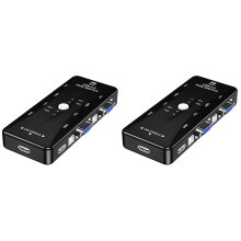 2St 4 Port Zwart Voor Meerdere St's, 1080P Video Splitter