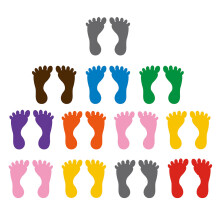 96Paren Kindervoetafdruk Stickers Decoratief Waterdicht En Slijtvast