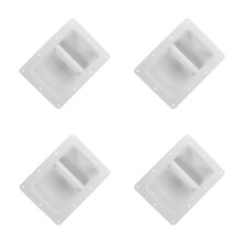 4St Wit Ijzeren Speaker Handvat Draagbaar Met Slijtvaste Constructie