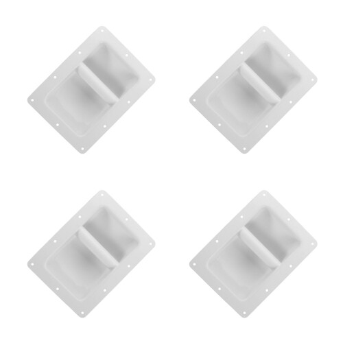 4St Wit Ijzeren Speaker Handvat Draagbaar Met Slijtvaste Constructie