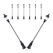 24St Mini Straatlamp Model Zwart Duurzaam Voor Miniatuur Landschap