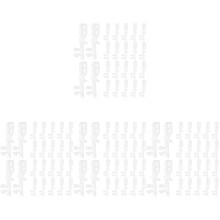 96St Heldere Valance Clips Voor Jaloezieën, Huisgebruik ABS Clips