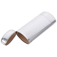 3St Zilveren Glazen Opbergdoos Aluminium Hard Shell, Compact En