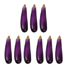 9Pièces Figurines Aubergines En Mousse Faux Pour