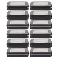 36St Multifunctionele Zwarte Tinplate Opbergdoos Voor USB En Sleutels