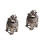 2Pièces Brûle-Encens Maison Vintage Marron Clair Élégant 4