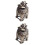 2Pièces Brûle-Encens Maison Vintage Marron Clair Élégant 5