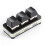 3 Keys Custom  Keyboard Copy Paste Cut Select All Enter Ctrl C V for Programmer Audio Game Shortcut Keyboard Black 4