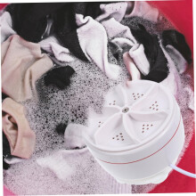 HOMSFOU 5pcs Washing Machine Portable Collapsible Travel Laundry Wash Tub C