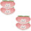 4St Compacte Keramische Dipschalen Roze Voor Sauzen En 5