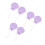6Pièces Props Créatifs Sucettes Violet Pour Enfants Décor De 6