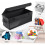 CD Storage Box, CD Case Holder with Handles, Lid and Clear Window Stackable CD Organizer Box 2