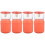4Sets Draagbare Kinder Ontbijtbeker Roze Met Sluitingssysteem 4