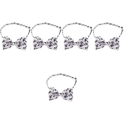 5St Polyester Witte Vlinderdas Bruiloft Accessoire 2