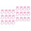 200St Roze Pigment Cups Voor Extensions Lijm & Makeup Tools 4