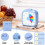 Visual Timer for Kids,60 Minute Timer Digital Pomodoro Timer Countdown with Silent Pause Function for Kitchen Study 5
