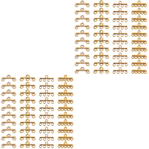 80Pièces Fermoirs Solides Dorés Pour DIY Colliers Bracelets 2