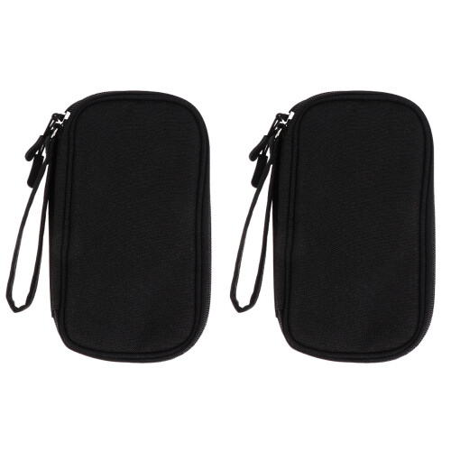 2Pièces Pochette Noire Pratique Rangement Casque Et 1