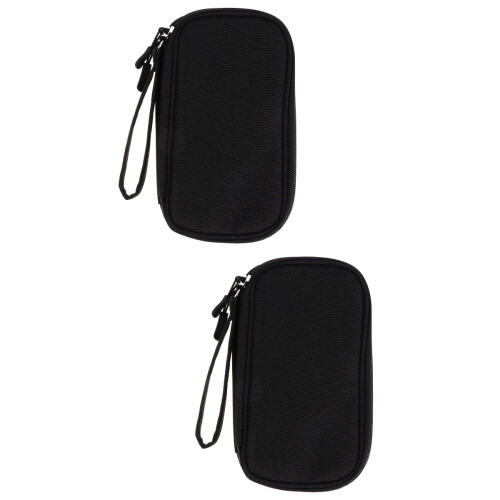 2Pièces Pochette Noire Pratique Rangement Casque Et 2