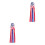2Pièces Décoration Jardin Bleu Polyester Vent Indicateur Extérieur 6