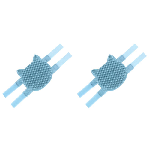 2Pièces Silicone Massage Chat Marine Coin Auto Nettoyage 1