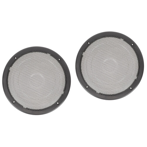2Pièces Grilles Décoratives Noires Accessoires Audio 2