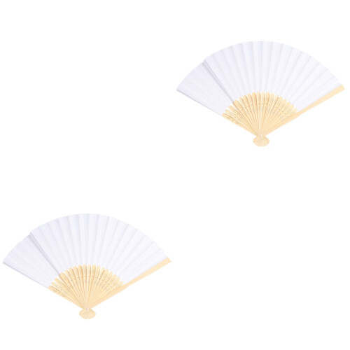 20Pièces Éventail Pliable Chinois Bois Pour Activités Manuelles
