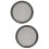 2Pièces Grilles Décoratives Noires Accessoires Audio 6