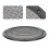 2Pièces Grilles Décoratives Noires Accessoires Audio 7