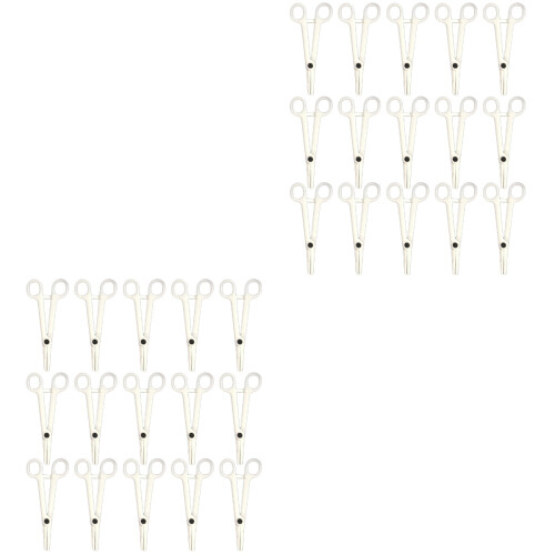 30Pièces Pince Percing Jetable Blanche Matériel Résistant 1