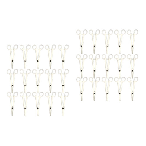 30Pièces Pince Percing Jetable Blanche Matériel Résistant 2