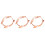 3Pièces Protections Montre Rose Gold Faciles À Installer Pour 2