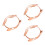 3Pièces Protections Montre Rose Gold Faciles À Installer Pour 3